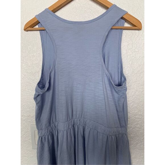 Pact Organic Cotton‎ Relaxed Slub Tank Maxi Dress Light Blue Size L - Picture 8 of 12